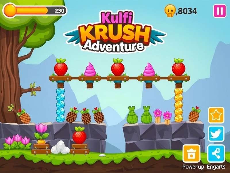 Kulfi Krush Adventure power-ups and special elements